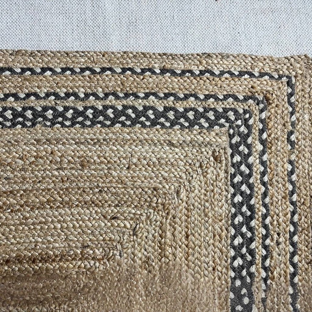 Natural Hand Braided Jute Rug
