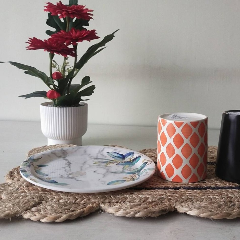 Scalloped jute placemats - Image 4