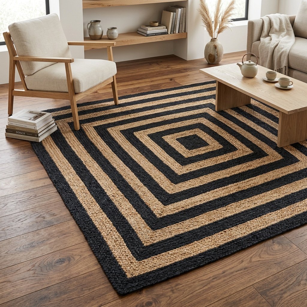Black jute rug square target Black jute rug square target