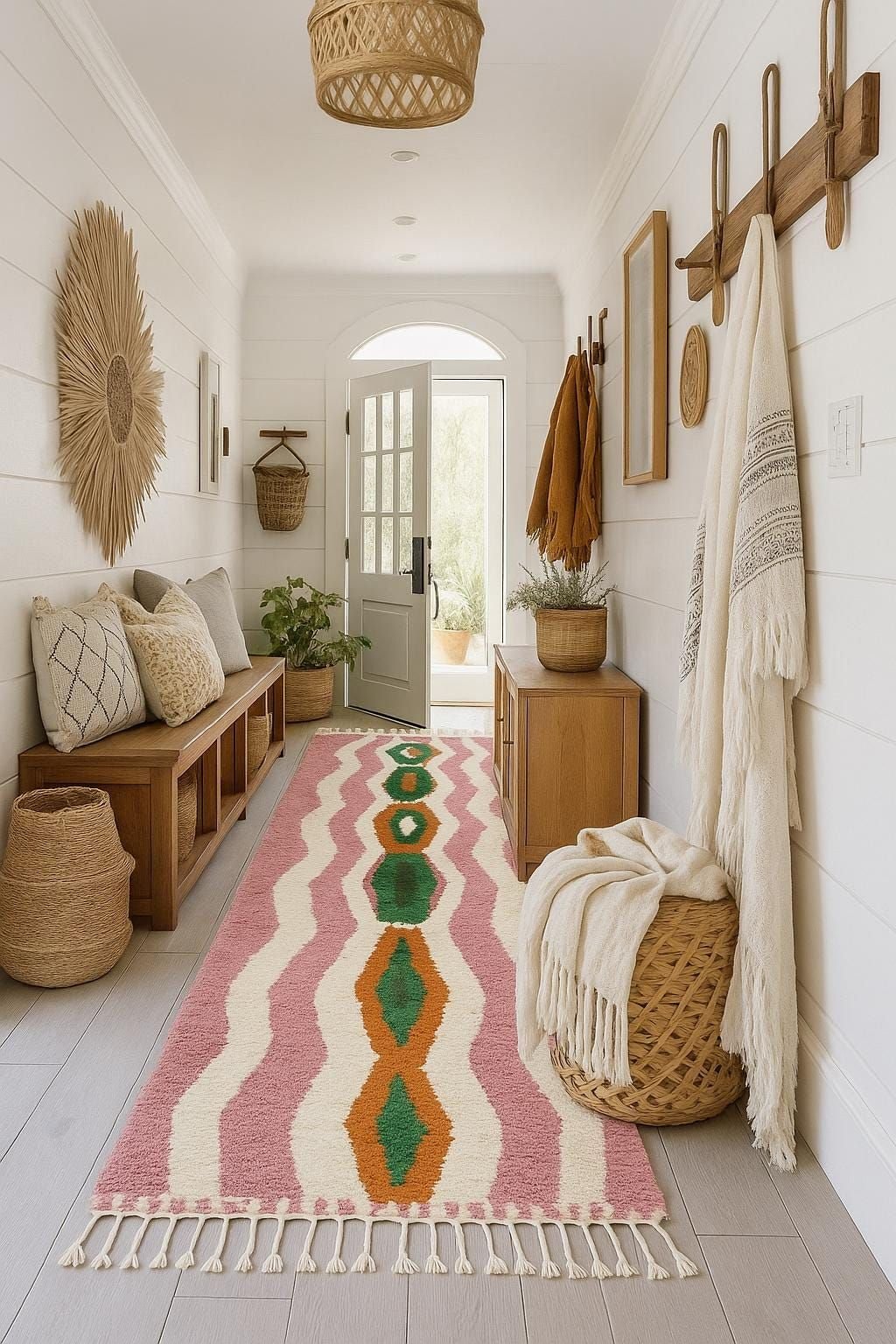 natural boho rugs