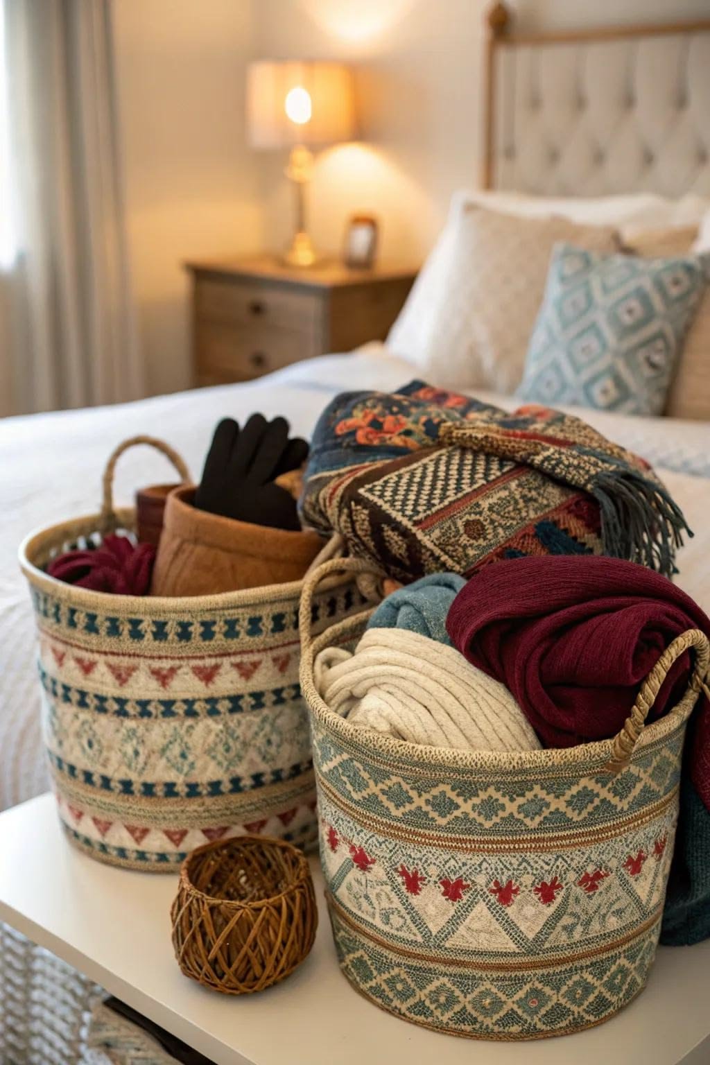 jute baskets storage