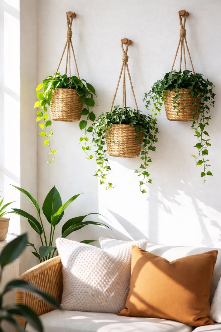 jute hanging baskets