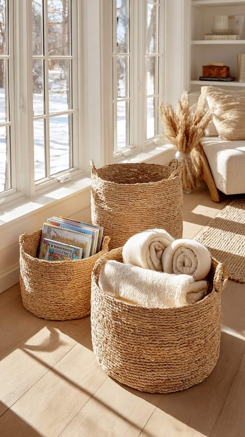 Cestas de yute vs. cestas de cuerda de algodón: ¿Cuál es más duradera? jute woven basket