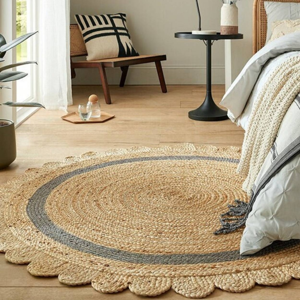 scalloped jute rugs