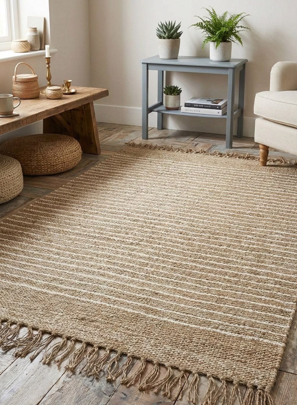 ¿Son duraderas las alfombras de yute y algodón? jute and cotton rugs